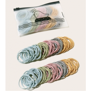 50PCS New Hair Bands Women Girls Scrunchies Chifffon Ties Girls Ponytail Holders Rubber Band Hairband Hair Accessories Gift Rubber bands for hair