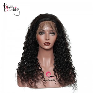 360 Lace Wigs 180% Density Full Lace Human Hair Wigs 7A Brazilian Hair Deep Wave Human Hair Wigs