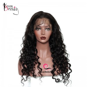 Pre Plucked 360 Lace Wigs Loose Wave 180% Density Full Lace Human Hair Wigs Brazilian Hair Wig