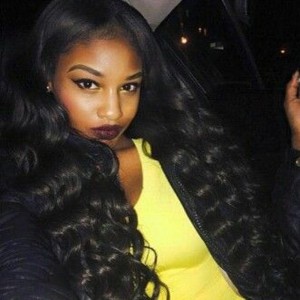 Malaysian Loose Wave Lace Front Ponytail Wigs 150% Density Pre-Plucked Lace Wigs No Shedding No Tangle Natural Hairline 