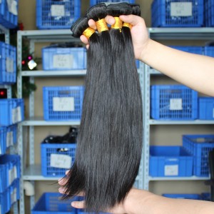 Natural Color Silky Straight Peruvian Virgin Human Hair Weave 4pcs Bundles