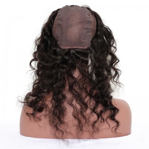 360 Lace Frontal with Cap Deep Wave Brazilian Virgin Hair Lace Frontal Natural Hairline