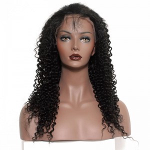 360 Lace Frontal Wigs 180% Density 360 Lace Frontal Human Hair Wigs Kinky Curly Peruvian Lace Front Human Hair Wigs