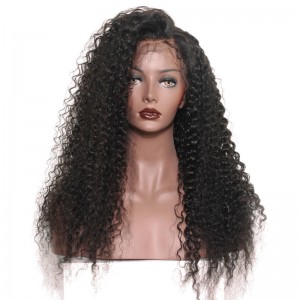 250% High Density Human Hair Lace Front Wigs with Baby Hair Deep Curly Natural Hair Line for Black Women 