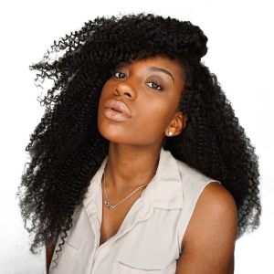 kinky curly full lace human hair wig