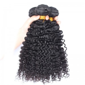Brazilian Virgin Human Hair 3B 3C Kinky Curly Hair Weave 3 Bundles