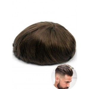 Ever Beauty #3 Full Lace Toupee Mens Hair Piece Replacement Natural Hair Guys Wigs System Best Hair Color For Thin Hair Online Shop