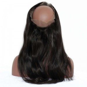 360 Lace Frontal Closure Straight Hair Natural Hairline 360 Lace Band Closure