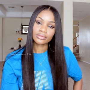 250% Density Lace Front Human Hair Wigs Brazilian Straight Full Lace Human Hair Wigs For Black Women