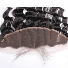 Natural Color Loose Wave Indian Remy Hair Lace Frontal Closure 13x4inches