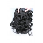 Body Wave Brazilian Virgin Hair Clip In Human Hair Extensions Natural Color