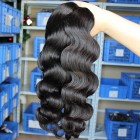 Body Wave Unprocessed Mongolian Virgin Human Hair Weave 3 Bundles Natural Color