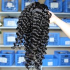 Indian Remy Human Hair Extensions Weaves Deep Wave 4 Bundles Natural Color