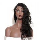 Lace Front Human Hair Wigs Elastic Cap 100% Brazilian Hair Wig Body Wave Pre-Plucked Natural Hair Line