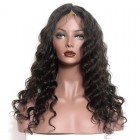 Brazilian Lace Front Ponytail Wigs Loose Wave Pre-Plucked Natural Hairline 150% Density Lace Front Wigs 