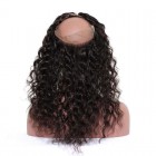 360 Lace Frontal Closure Loose Wave Brazilian Virgin Hair Pre-plucked Lace Frontal With Natural Hairline