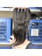 European Virgin Hair Silk Straight Three Part Lace Closure 4x4inches Natural Color