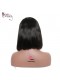 200% Density Straight Human Hair Short Bob Wig For Women Natural Color Brazilian Lace Front Human Hair Wigs