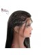Pre Plucked 360 Lace Wigs 180% Density Full Lace Human Hair Wigs Virgin Brazilian Straight Lace Wigs