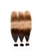 Ombre Hair Weave Color 1b/#4/#27 Straight Virgin Human Hair 3 Bundles