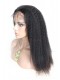 Natural Color Kinky Straight Brazilian Virgin Human Hair Full Lace Wigs