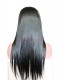 Natural Color Silk Straight Silk Top Lace Wigs Brazilian Virgin Human Hair