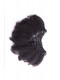 Afro Kinky Curly Brazilian Virgin Clip In Hair Extensions Natural Color