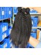 Natural Color Kinky Straight Malaysian Virgin Hair Weaves 3pcs Bundles