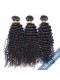 Natural Color Kinky Curly Hair Weaves Brazilian Virgin Human Hair 3 Bundles