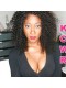 Natural Color High Quality 100% Brazilian Virgin Human Hair Wig Kinky Curly Lace Front Wigs