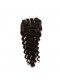 Mongolian Virgin Hair Deep Wave Free Part Lace Closure 4x4inches Natural Color 