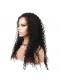 Natural Color Unprocessed Indian Remy 100% Human Hair Deep Wave Full Lace Wigs