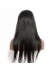 Pre-Plucked Lace Front Human Hair Wigs Natural Hairline Silk Straight Malaysian Ponytail Wigs 150% Density