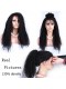 Natural Color Kinky Curly Human Hair Wig Mongolian Virgin Hair Full Lace Wigs