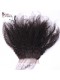 Natural Color Mongolian Afro Kinky Curly Hair Silk Base Closure 4x4inches