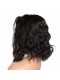12 inch Natural Color Natural Wave Middle Part Bob Human Hair Lace Front Wig