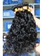 Malaysian Virgin Human Hair Extensions Weave Wet Wave 4 Bundles Natural Color 