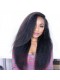 Kinky Straight Full Lace Wig 250% High Density Italian Coarse Yaki Full Lace Human Hair Wigs For Black Women