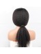 Natural Color Brazilian Virgin Human Hair Wigs Kinky Straight Silk Top Lace Wigs