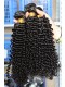 European Virgin Human Hair Kinky Curly Hair Weave Natural Color 3 Bundles