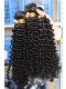 Natural Color Mongolian Kinky Curly Virgin Human Hair Weaves 3 Bundles