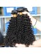 Kinky Curly Hair Peruvian Virgin Human Hair Weave 3 Bundles Natural Color