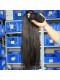 Peruvian Virgin Human Hair Yaki Straight Hair Weave Natural Color 3 Bundles