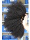 Natural Color Afro Kinky Curly Peruvian Virgin Human Hair Weave 3pcs Bundles