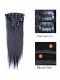 Natural Color Silky Straight Brazilian Virgin Hair Clip In Human Hair Extensions