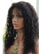 Natural Black Color Water Wave Peruvian Virgin Human Hair Full Lace Wigs