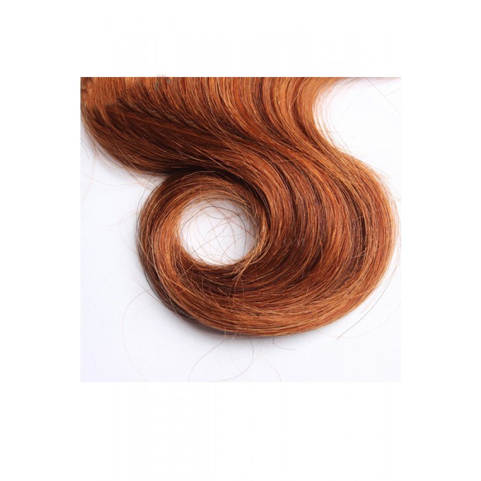 Peruvian Virgin Human Hair Body Wave Ombre Hair Weave Color1b 30